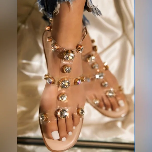 The Tasha Diamond Sandal - Picture 1 of 1